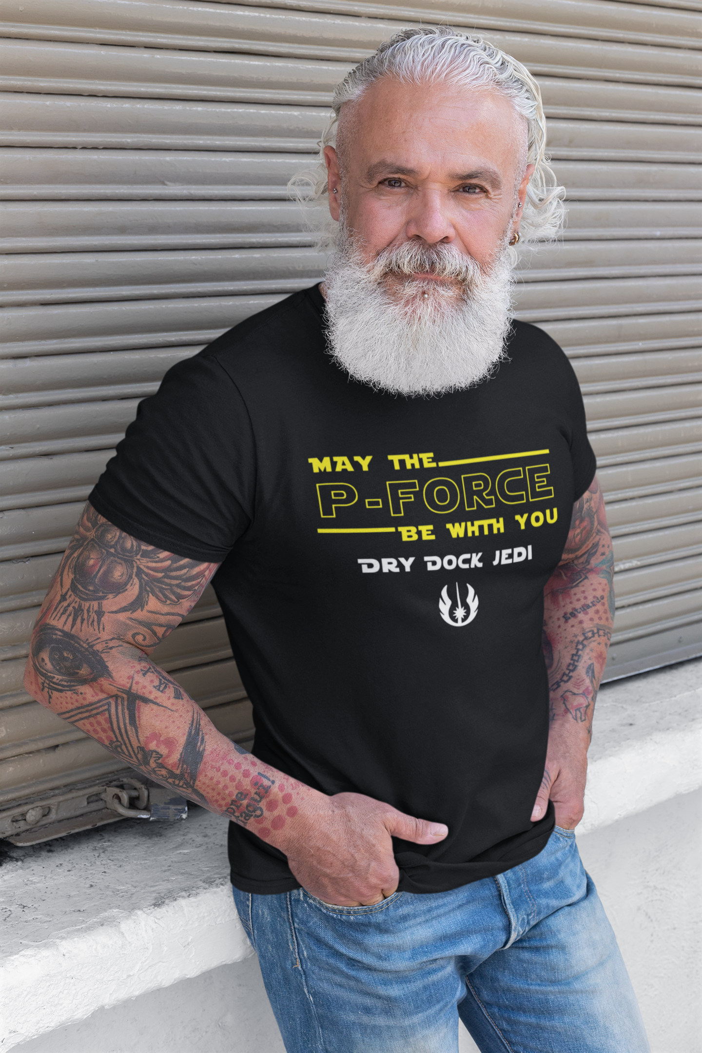 Organic cotton unisex t-shirt (May the P-force be with you)