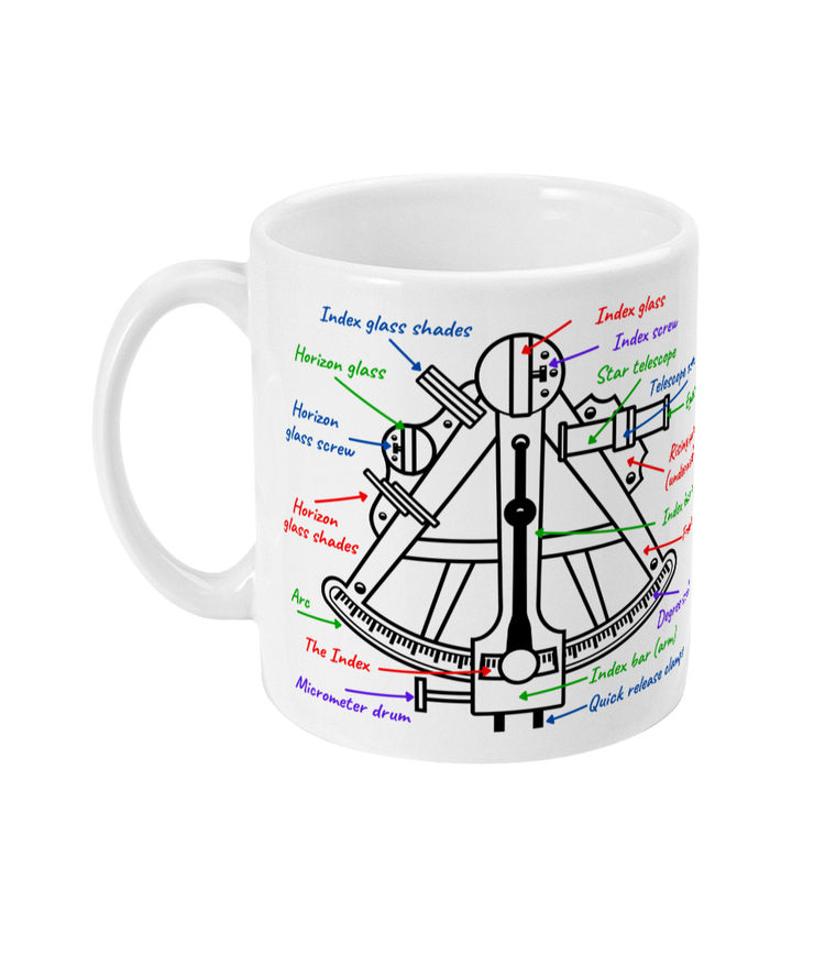 Marine navigation ceramic mugs Great Harbour Gifts