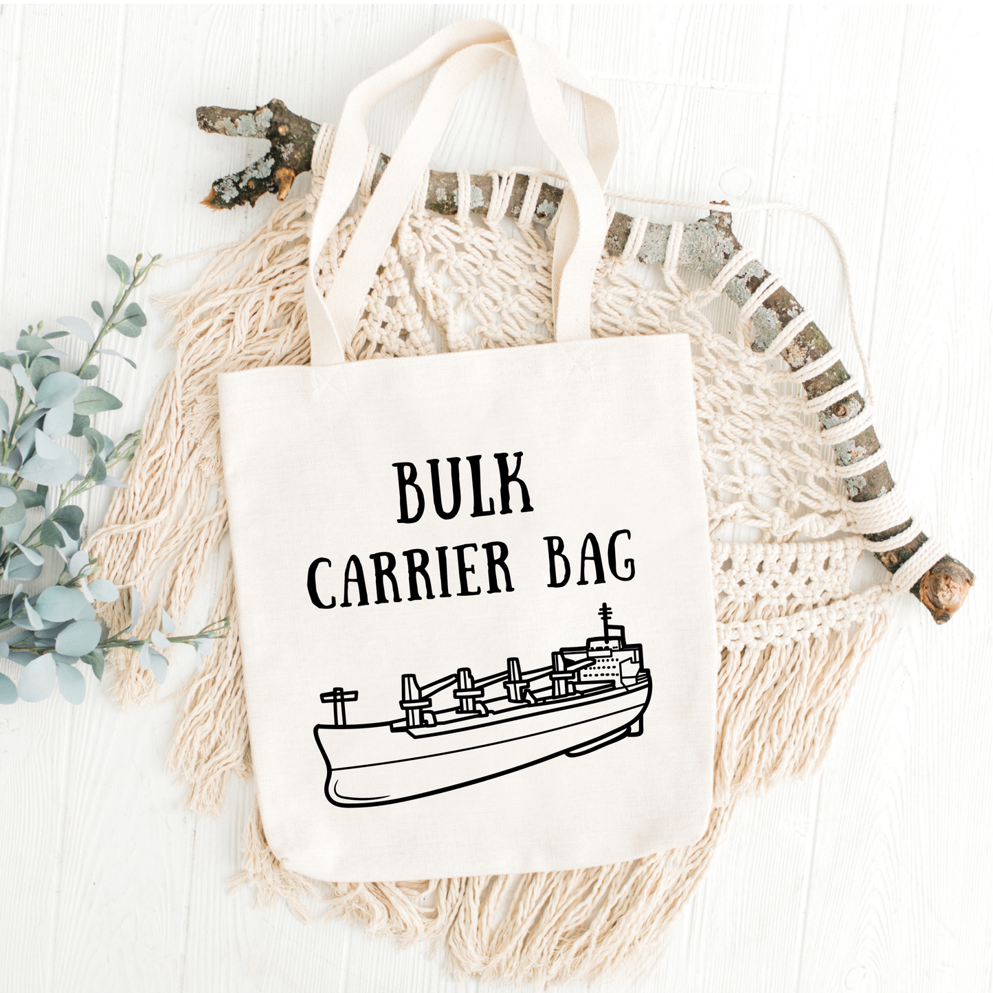 Organic cotton 'strong' tote bag (Bulk carrier bag)