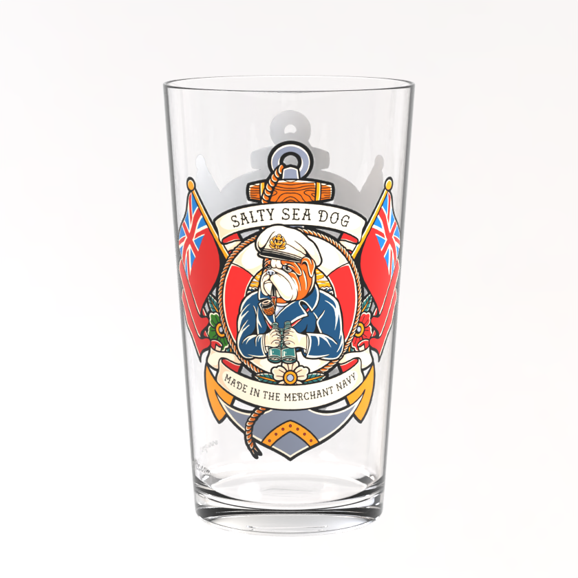 Pint glass, Salty Sea Dog