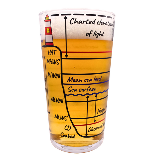 Pint glasses, tidal height theory
