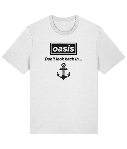 Organic cotton unisex t-shirt (Don't look back In anchor)