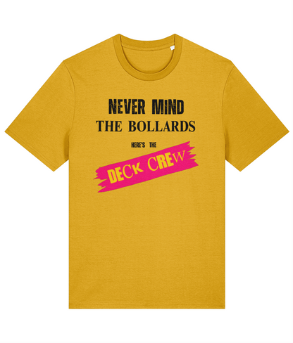 Organic cotton unisex t-shirt (Never mind the bollards)