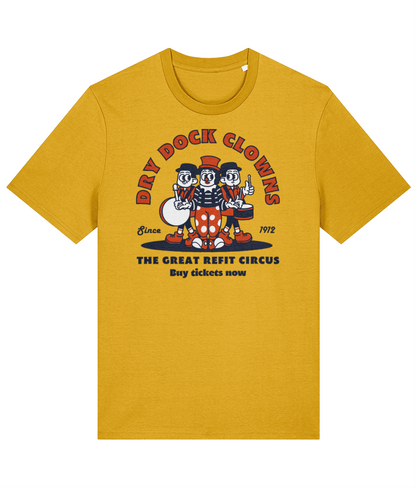 Organic cotton unisex t-shirt (Dry dock clowns)