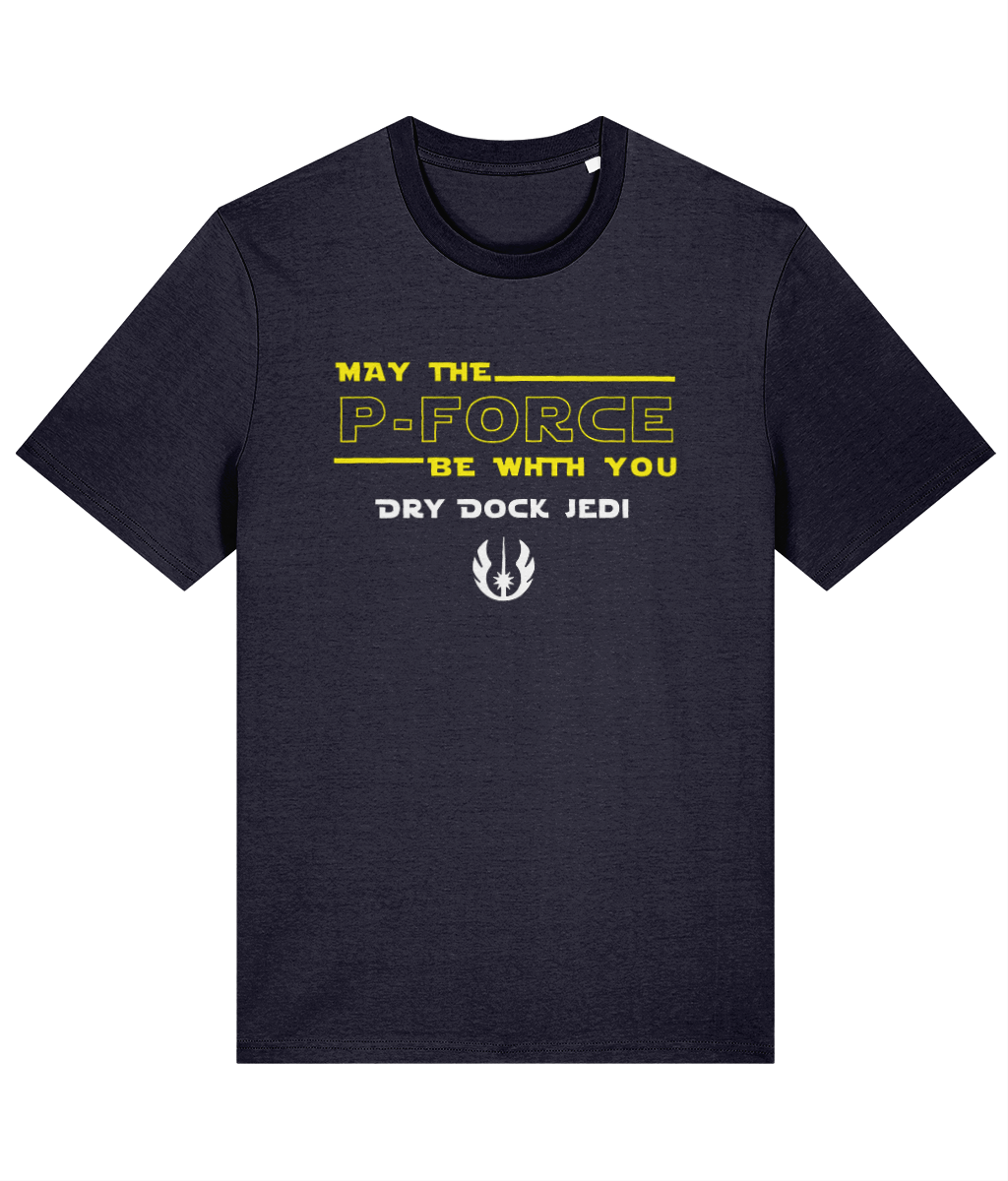 Organic cotton unisex t-shirt (May the P-force be with you)
