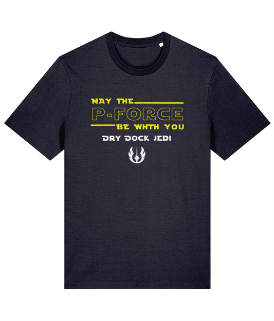 Organic cotton unisex t-shirt (May the P-force be with you)