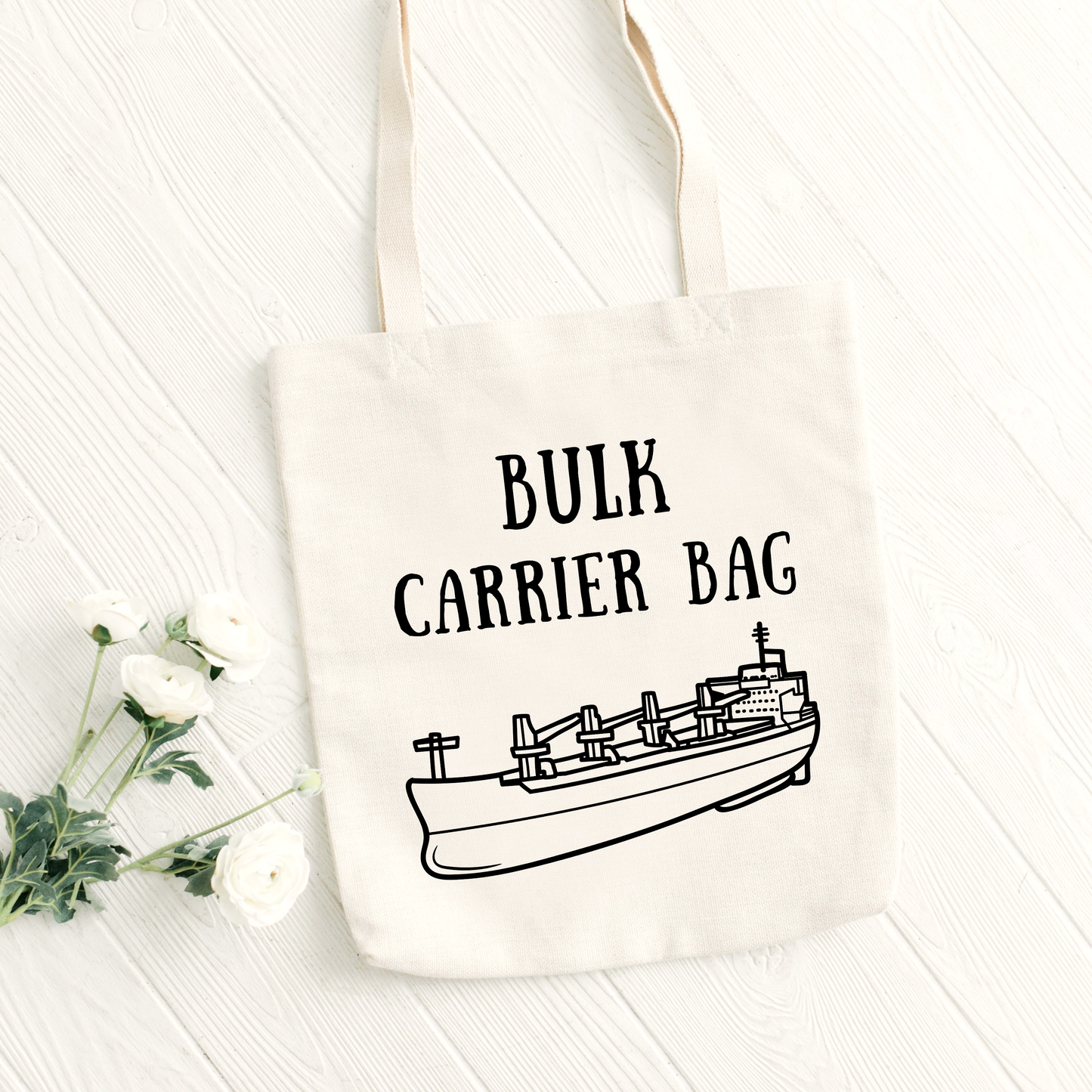 Organic cotton 'strong' tote bag (Bulk carrier bag)
