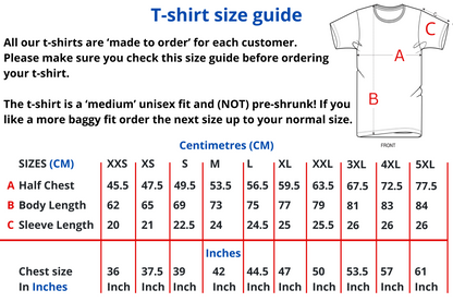 Organic cotton unisex t-shirt (Dry dock clowns)