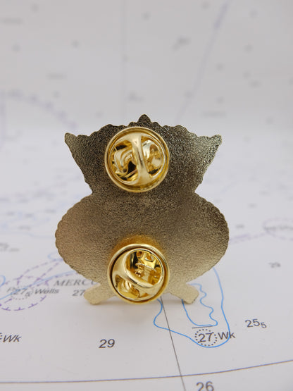 Enamel pin badge (Merchant Navy Crest)