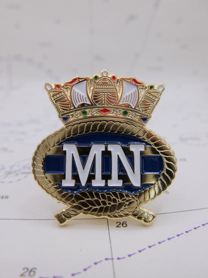 Enamel pin badge (Merchant Navy Crest)