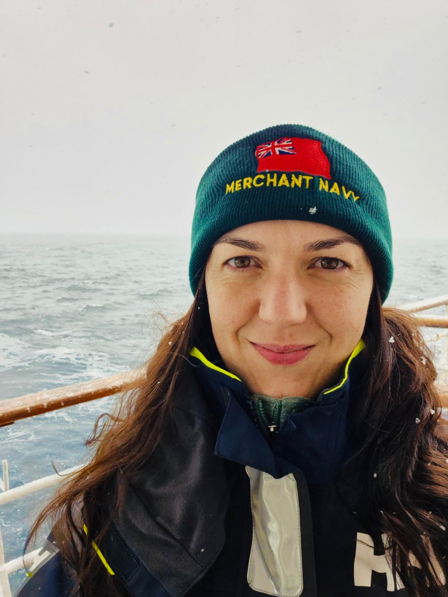 Cuffed Beanie (British Red ensign Merchant Navy)