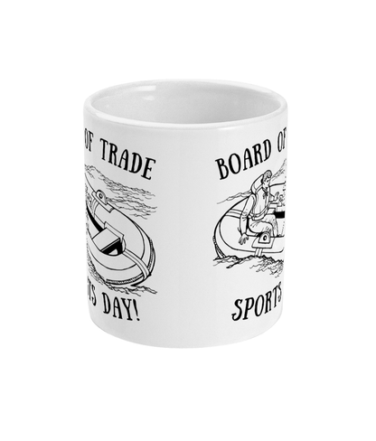 Board of Trade Sports Day mug (vintage cartoon)
