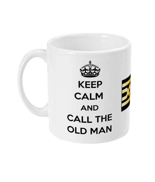Keep calm and call the old man Merchant Navy mug Great Harbour Gifts