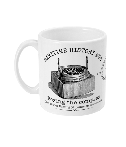 Maritime history mug, Boxing the compass Great Harbour Gifts