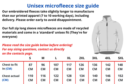 Eco-friendly 1/4 Zip Microfleece (Embroidered Merchant Navy badge)