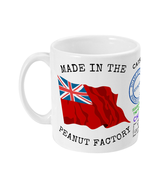 N.S.T.S Gravesend 'Peanut factory' mug (Steward version) Great Harbour Gifts