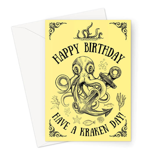 Nautical Birthday Card 'Have a Kraken day!' Great Harbour Gifts
