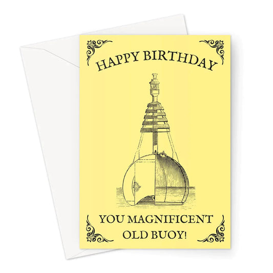 Nautical Birthday Card, Magnificent buoy! Great Harbour Gifts