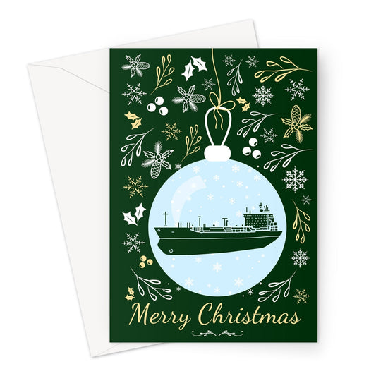 Nautical Christmas card (tanker VLCC) Great Harbour Gifts
