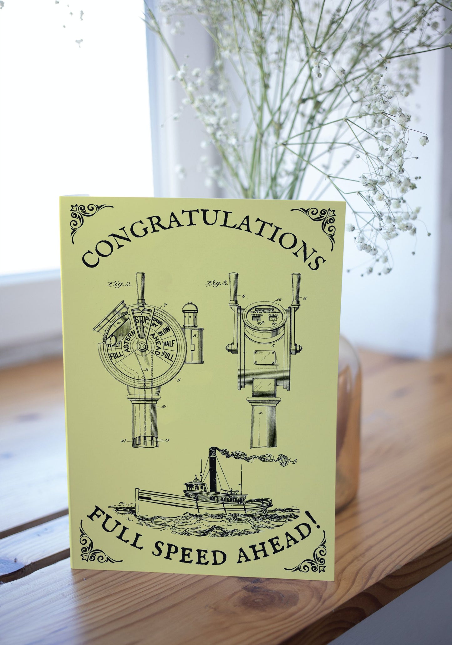 Nautical Congratulations Card, Full Speed Ahead! – Great Harbour Gifts