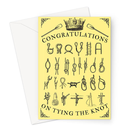 Nautical Wedding Card, Congratulations on Tying the Knot Great Harbour Gifts