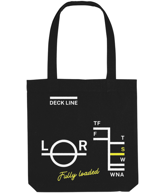 Organic cotton strong tote bag ( Lloyds register Plimsol line) Great Harbour Gifts