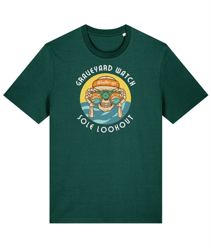 Organic cotton unisex t-shirt (Graveyard watch, sole watchkeeper) Great Harbour Gifts