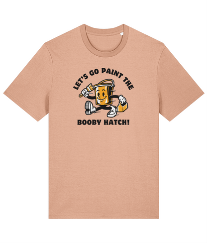 Organic cotton unisex t-shirt (Let's go paint the booby hatch!) Great Harbour Gifts