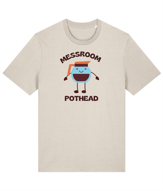 Organic cotton unisex t-shirt (Messroom pothead) Great Harbour Gifts
