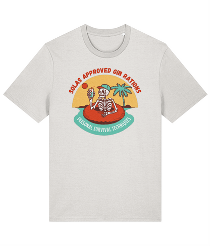 Organic cotton unisex t-shirt (SOLAS approved gin rations) Great Harbour Gifts