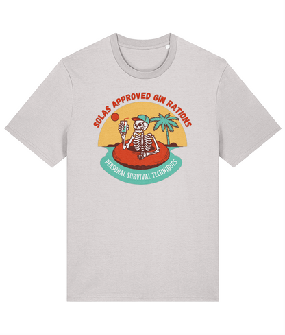 Organic cotton unisex t-shirt (SOLAS approved gin rations) Great Harbour Gifts