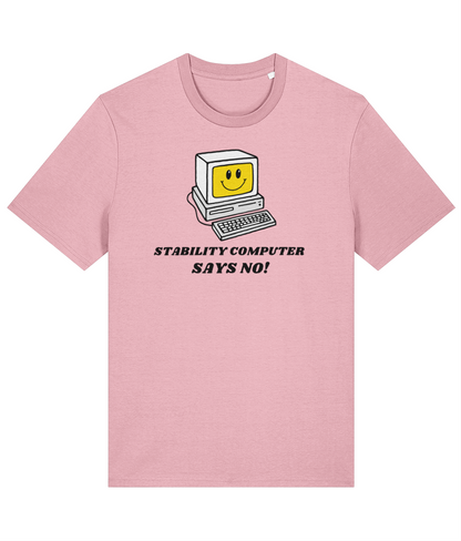 Organic cotton unisex t-shirt (Stability computer says no!) Great Harbour Gifts