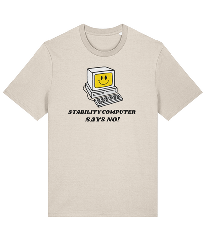 Organic cotton unisex t-shirt (Stability computer says no!) Great Harbour Gifts