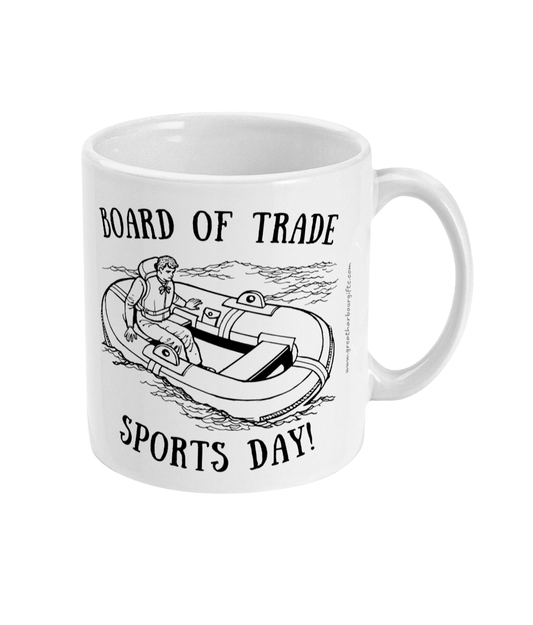 Board of Trade Sports Day mug (vintage cartoon)