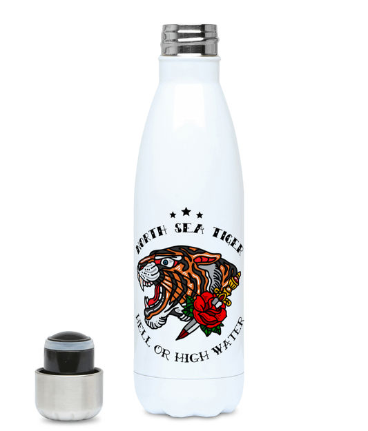 Sailor tattoo, Insulated water bottle, North Sea tiger Great Harbour Gifts