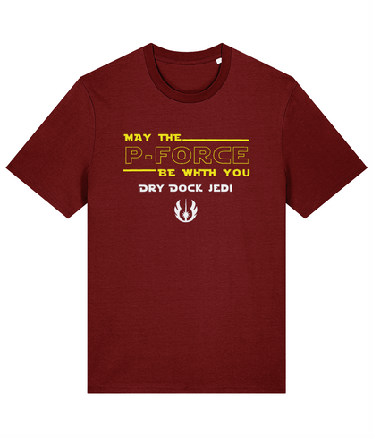 Organic cotton unisex t-shirt (May the P-force be with you)