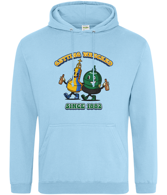 Ring-spun cotton unisex hoodie (Old and new wreck buoys)