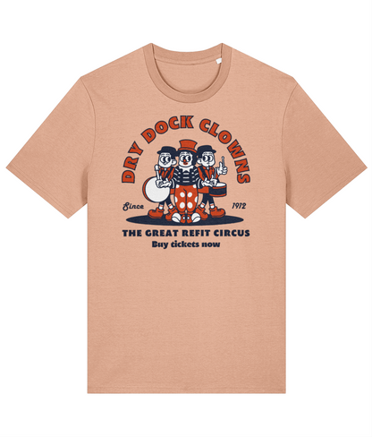 Organic cotton unisex t-shirt (Dry dock clowns)