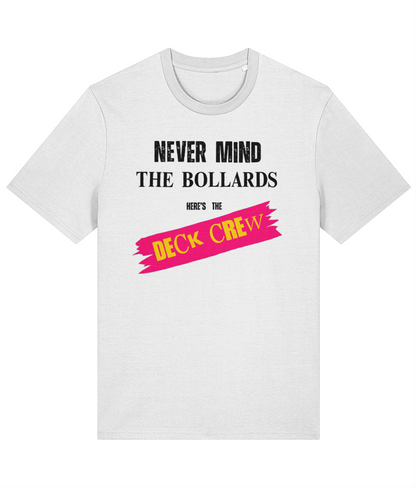 Organic cotton unisex t-shirt (Never mind the bollards)