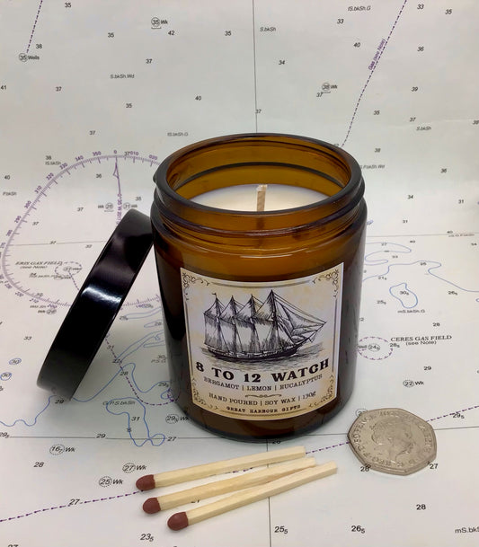 130g soy wax candle (8 to 12 watch)