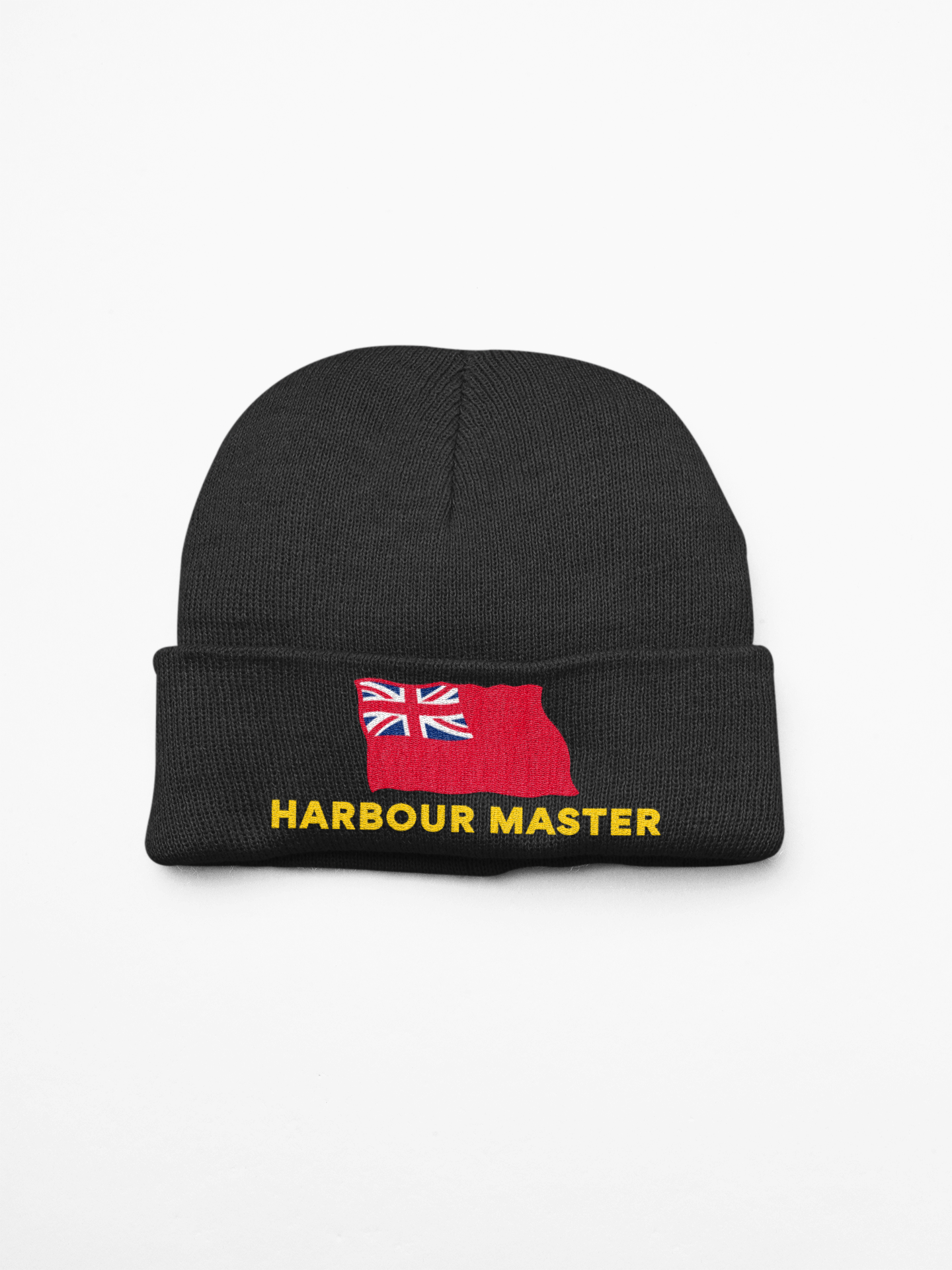 Cuffed Beanie (British Merchant Navy red ensign 'Harbour Master')