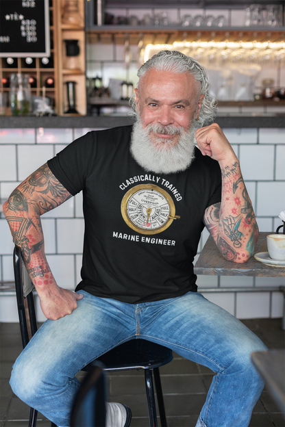 Organic cotton unisex t-shirt, Marine Engineer (Engine room telegraph)
